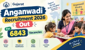 Gujarat Anganwadi Recruitment 2026 Notification Out, Apply Online For 6843 Vacancies