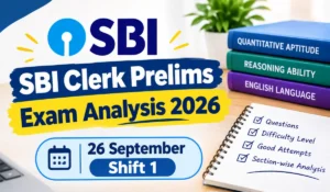 sbi clerk prelims exam analysis 2026 shift 1