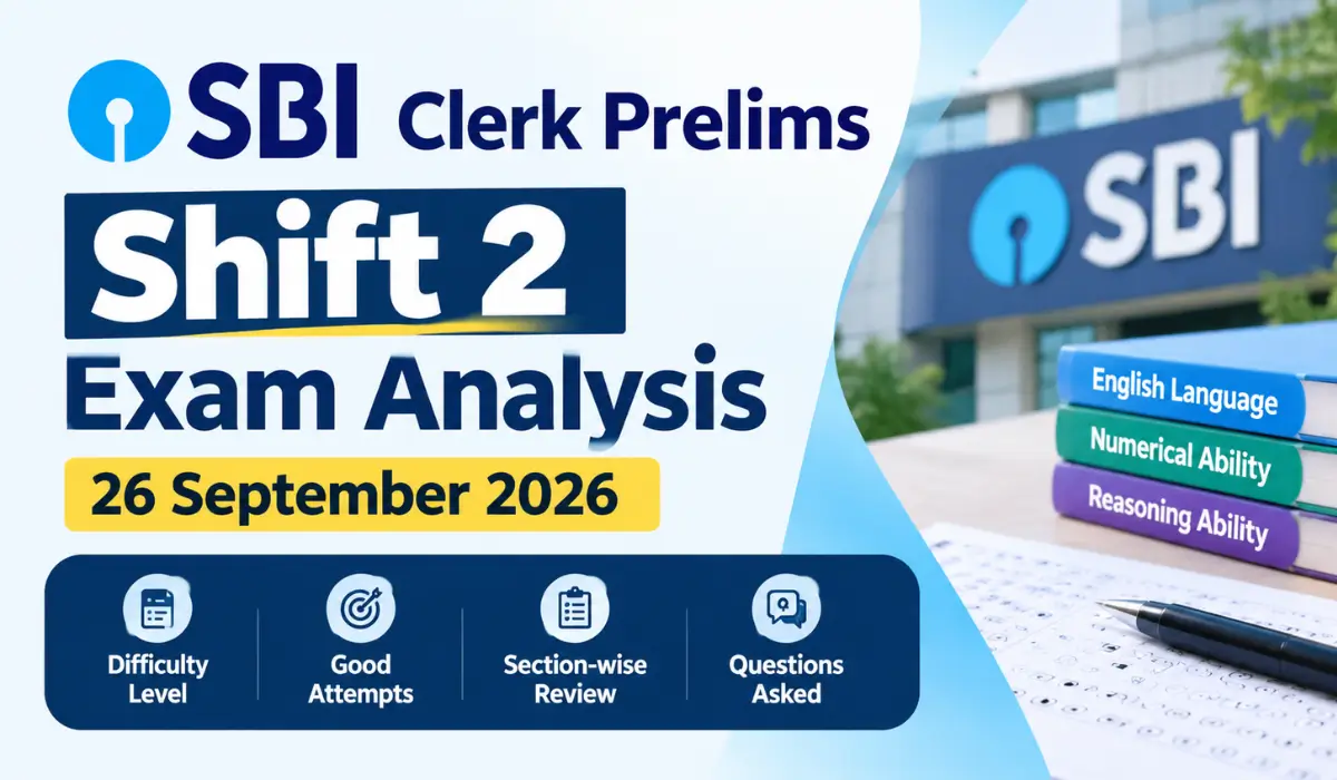 sbi clerk shift 2 exam analysis 2026