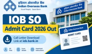 iob so admit card