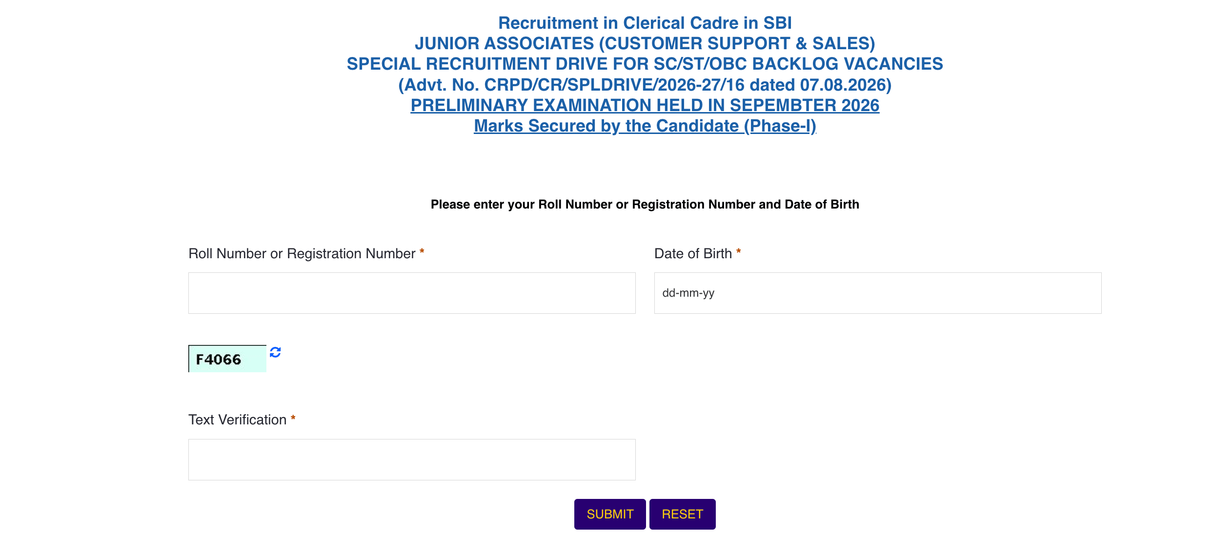 SBI Clerk Result