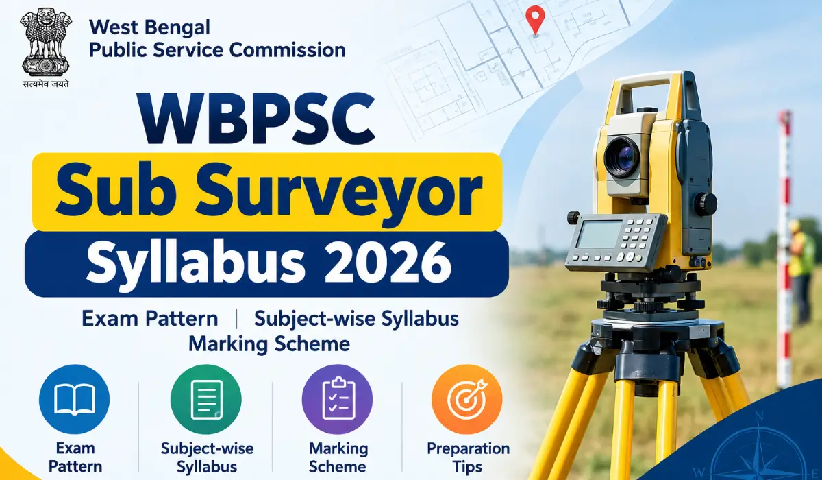 WBPSC Sub Surveyor Syllabus