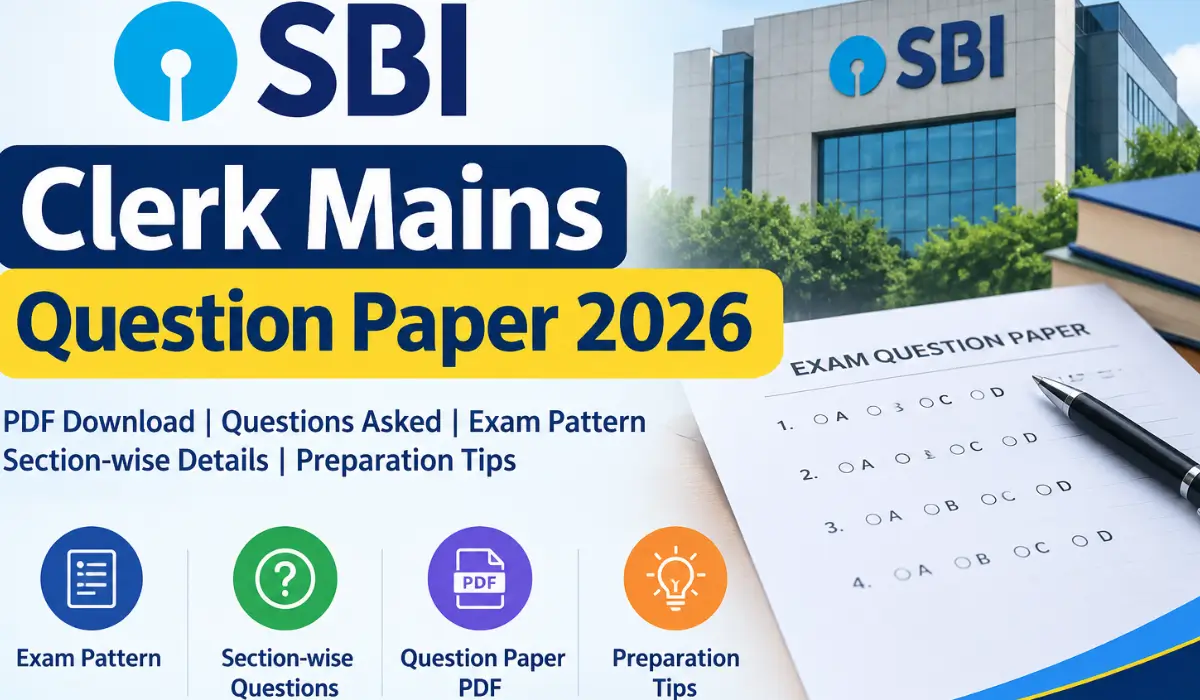SBI Clerk Mains Question Paper