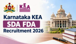 Karnataka KEA SDA FDA Recruitment 2026