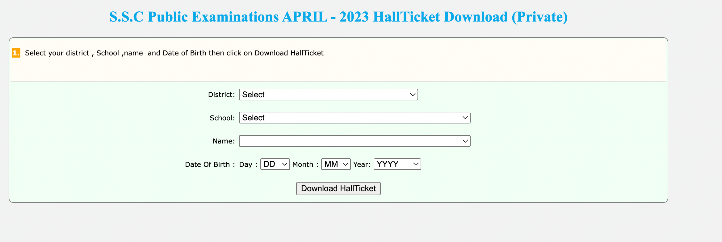 AP SSC Hall Ticket 2023 Out for Class 10th, Direct Download Link_70.1