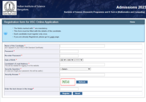 IISC Registration Form