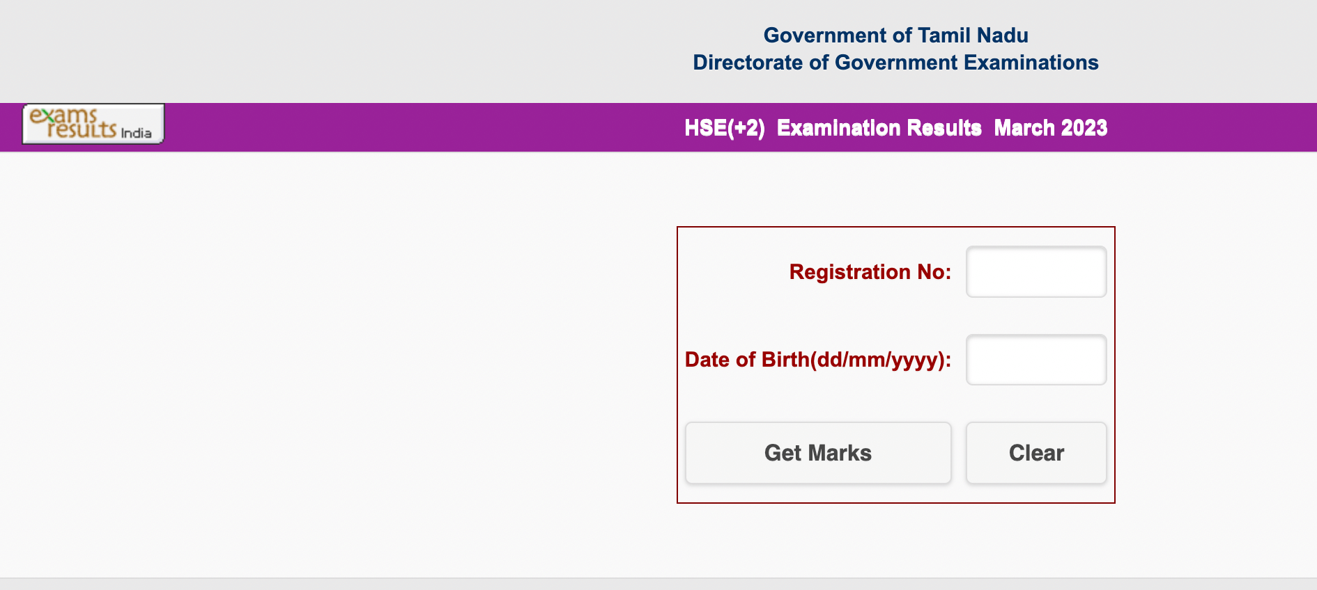 TN 12th Result 2023 Out, Tamil Nadu Class 12th Result Link