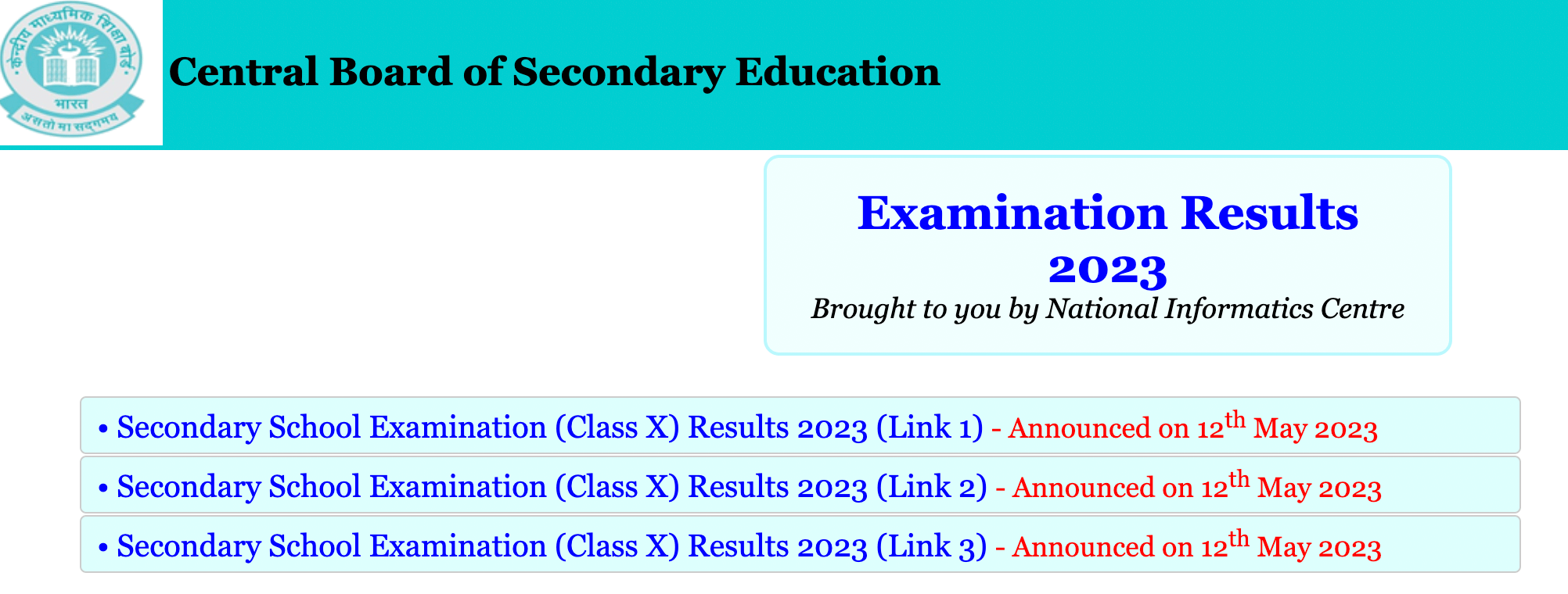 CBSE 10th Result 2023 Out, CBSE Class 10th Result Link Active_50.1