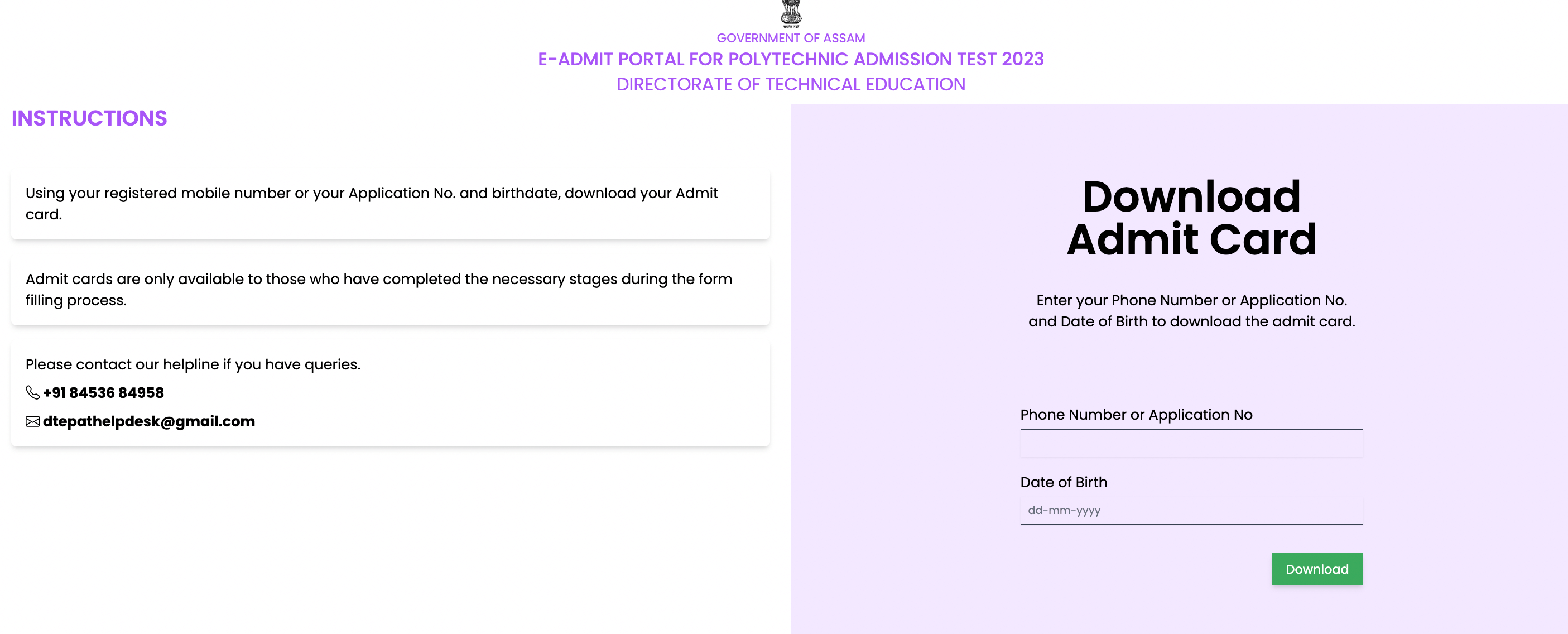 Assam PAT Admit Card 2023 Out, Hall Ticket Download Link_40.1