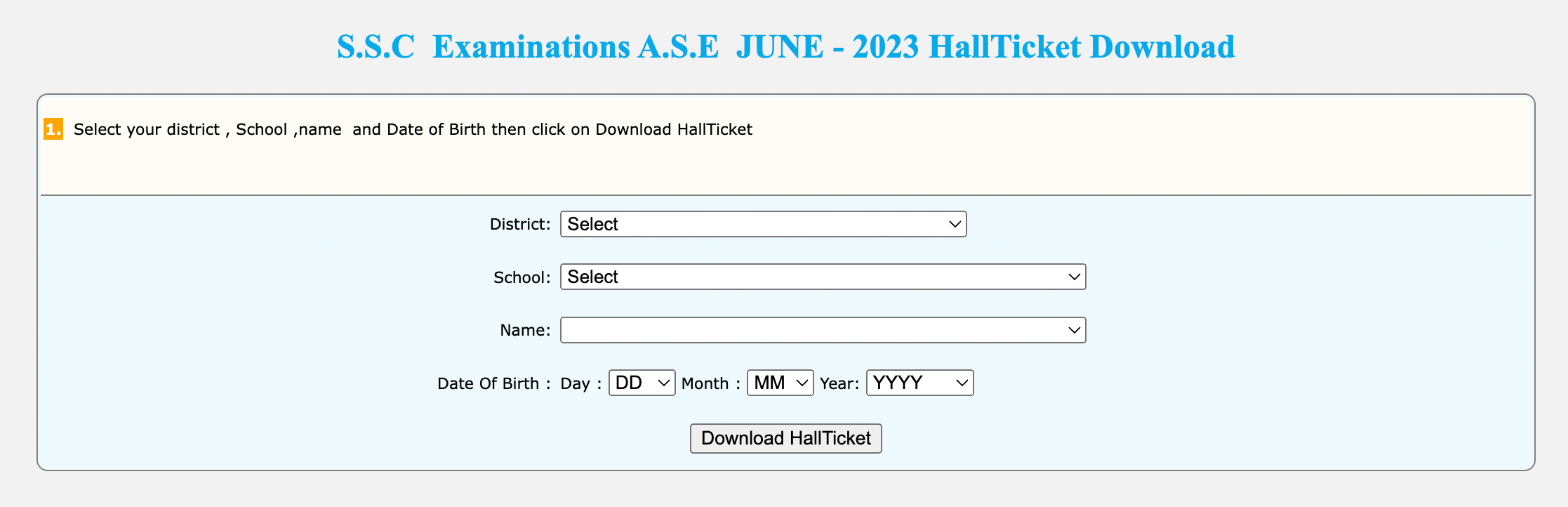 TS SSC Supplementary Hall Ticket 2023 Out, Check ASE Time Table_6.1