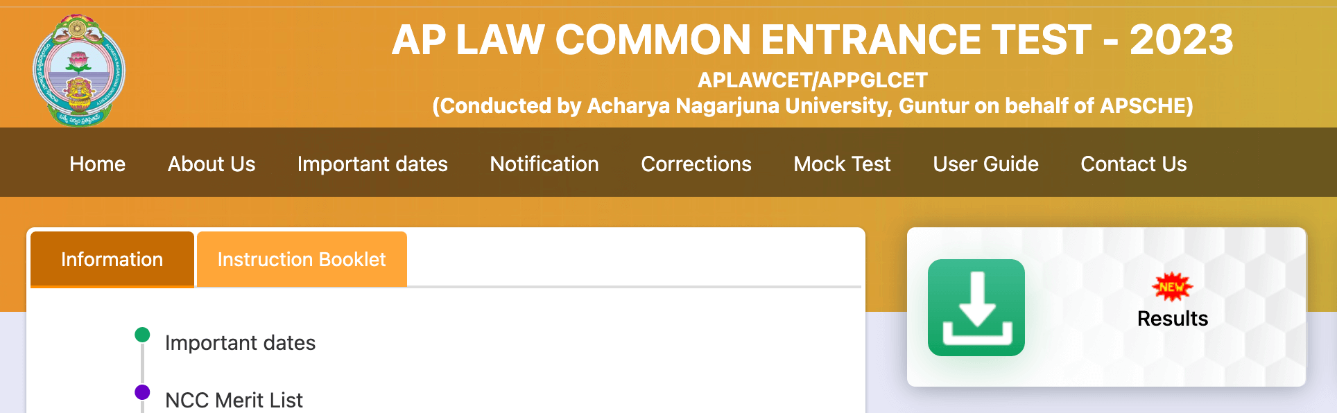 AP LAWCET Results 2023 Out Andhra Pradesh LAWCET Result Link