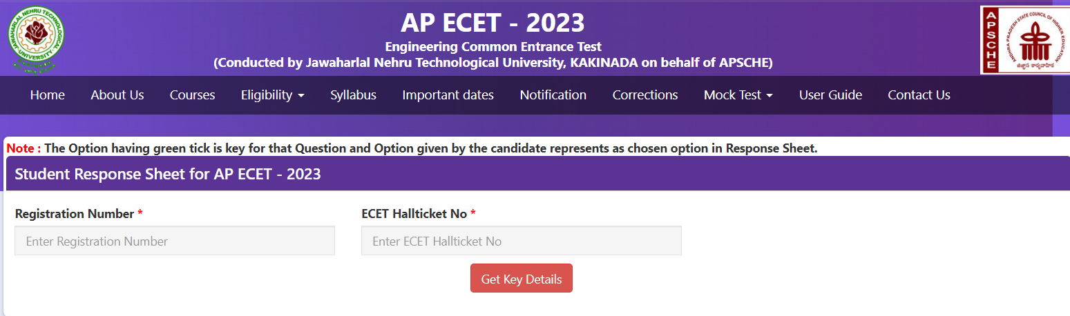 AP ECET Answer Key 2023 Out, ECET Response Sheet Link_5.1