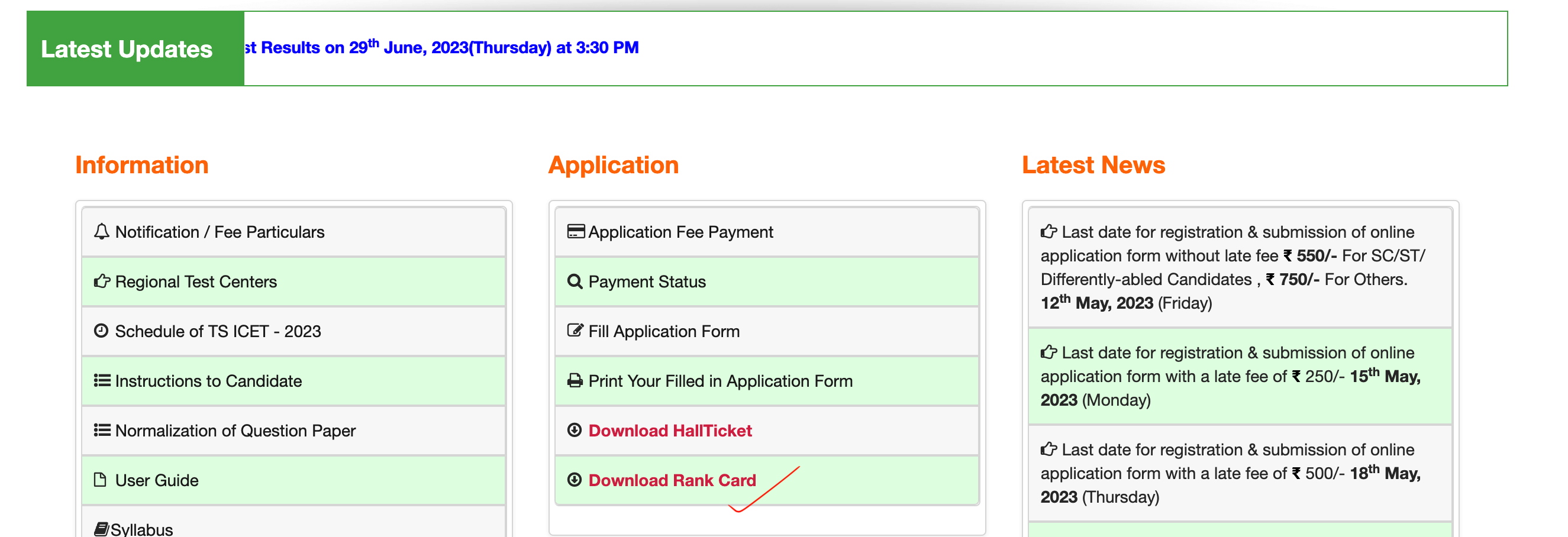 TS ICET Results 2023 Out, Telangana ICET Rank Card Link Active_4.1