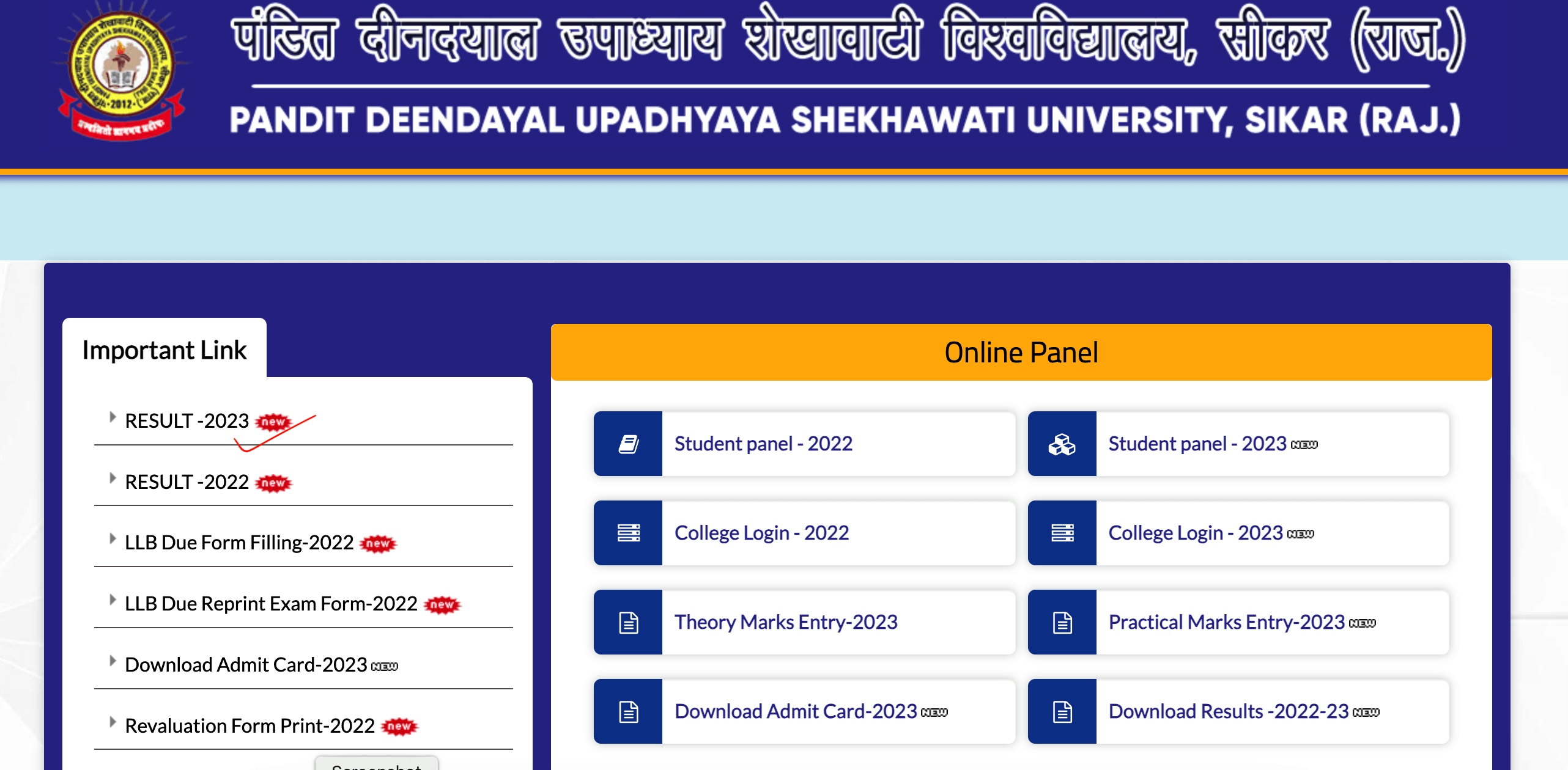 PDUSU Result 2024, Check BA, BSc, BCom, MA, MSc, MBA Result Name Wise_4.1