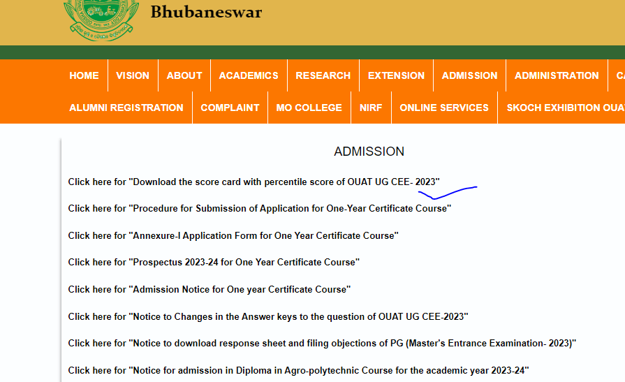 OUAT Result 2023 Out, OUAT Rank Card and Result Link_4.1