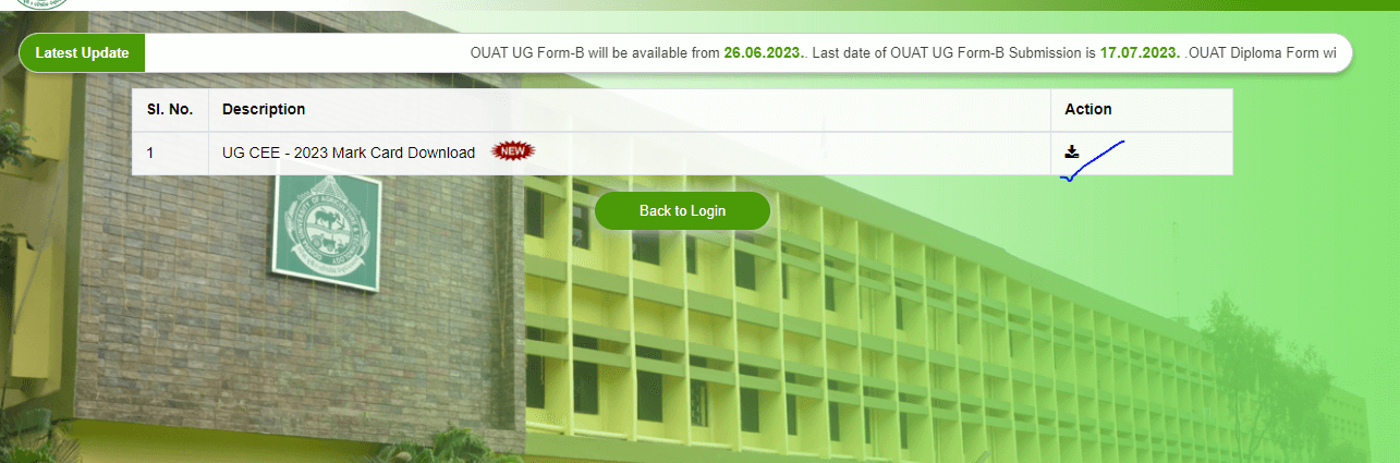 OUAT Result 2023 Out, OUAT Rank Card and Result Link_7.1