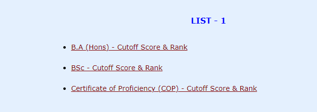 JNU Admission 2023 First Merit List Published, JNU Cut PDF Link_50.1