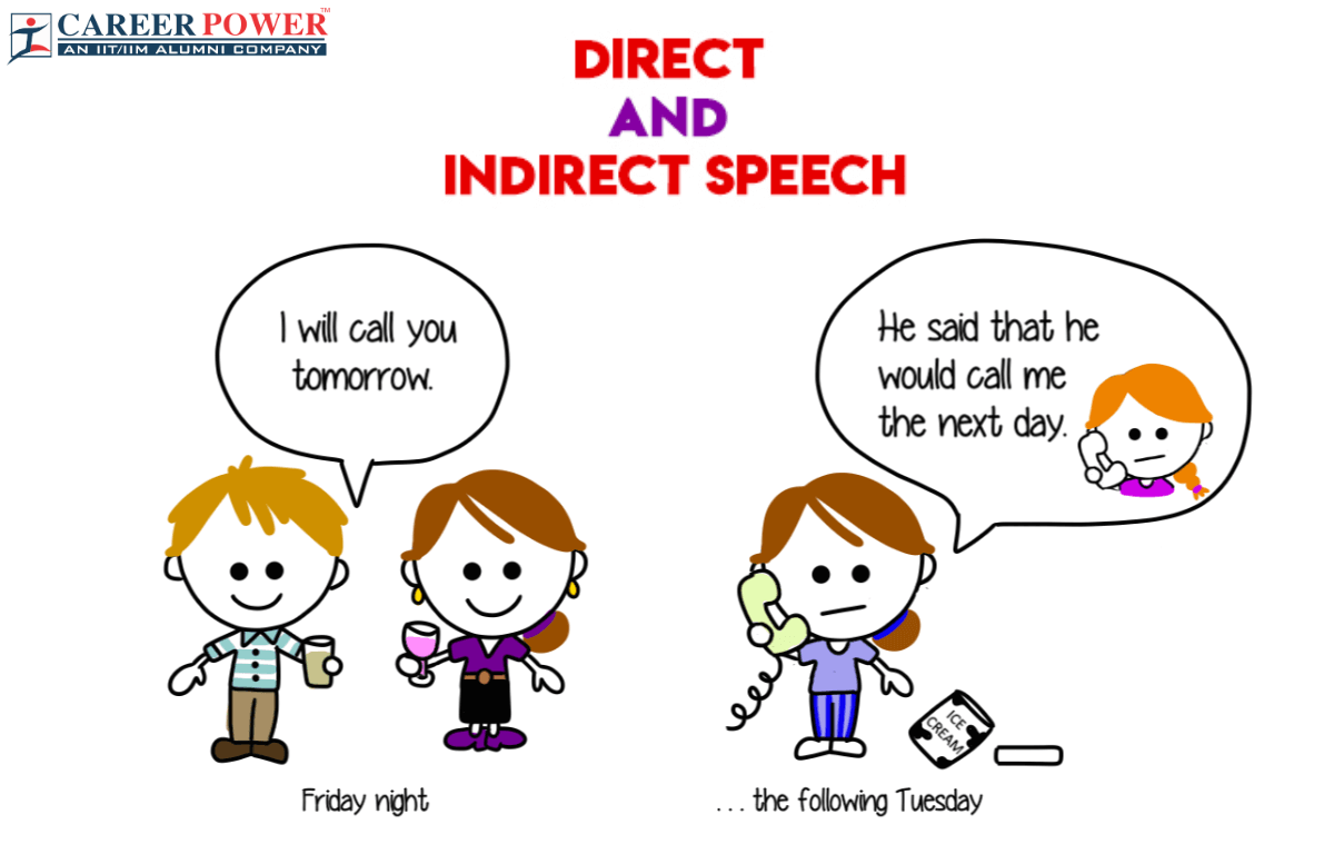 write the short conversations as indirect speech dan