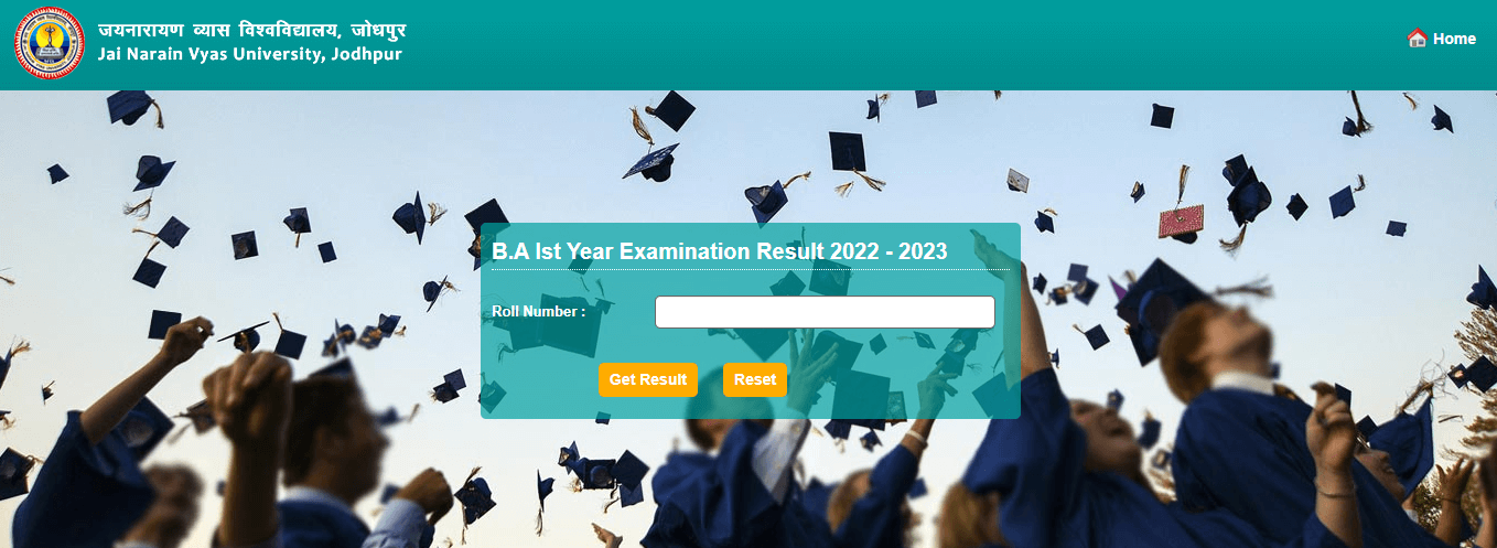 JNVU 2023 Result BA First Year Exam Result Direct Link_60.1