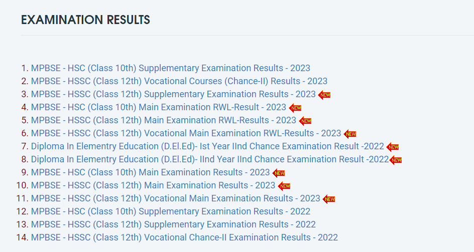 MP Board Supplementary Result 2023 Out, MPBSE 12th and 10th Result Link_4.1