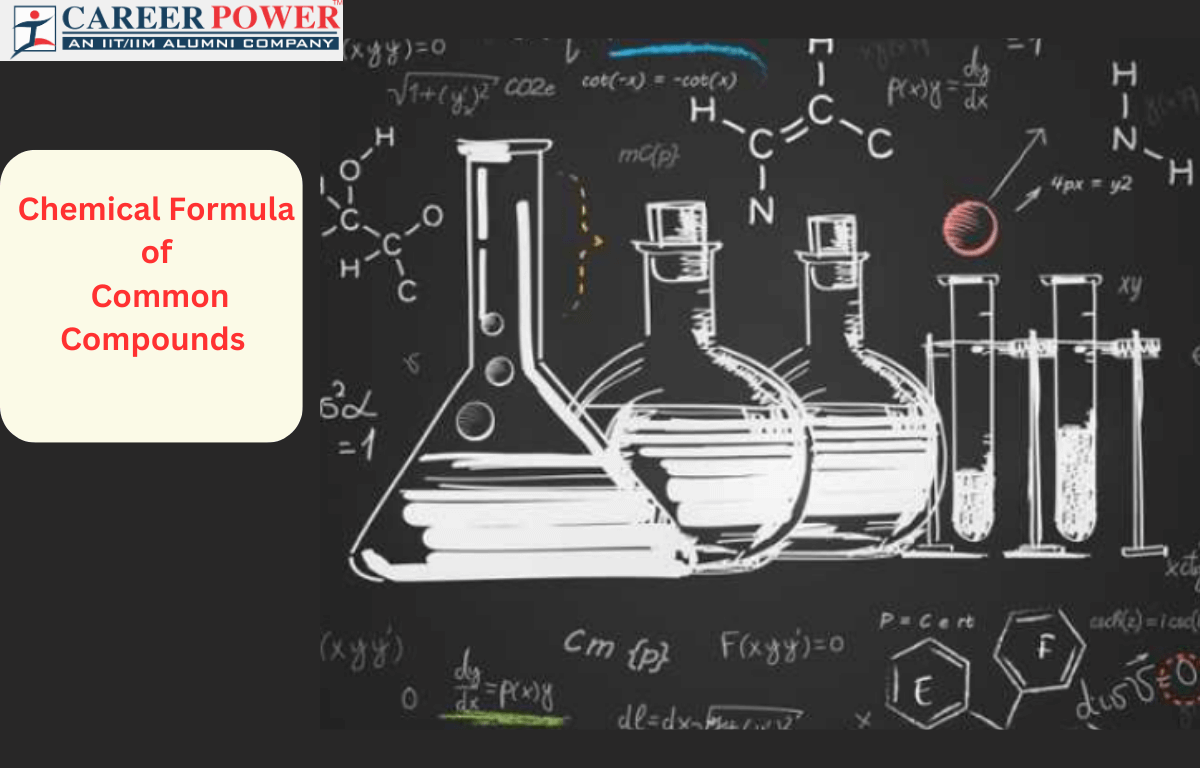 Chemical formula of common compounds