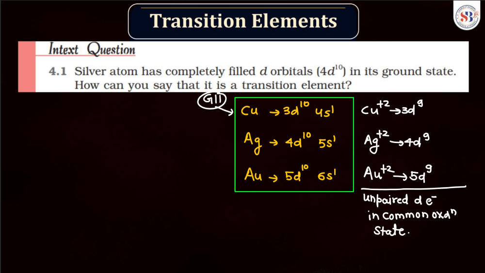 D and F Block - Introduction, Physical Property, Melting Point and Boiling Point_13.1