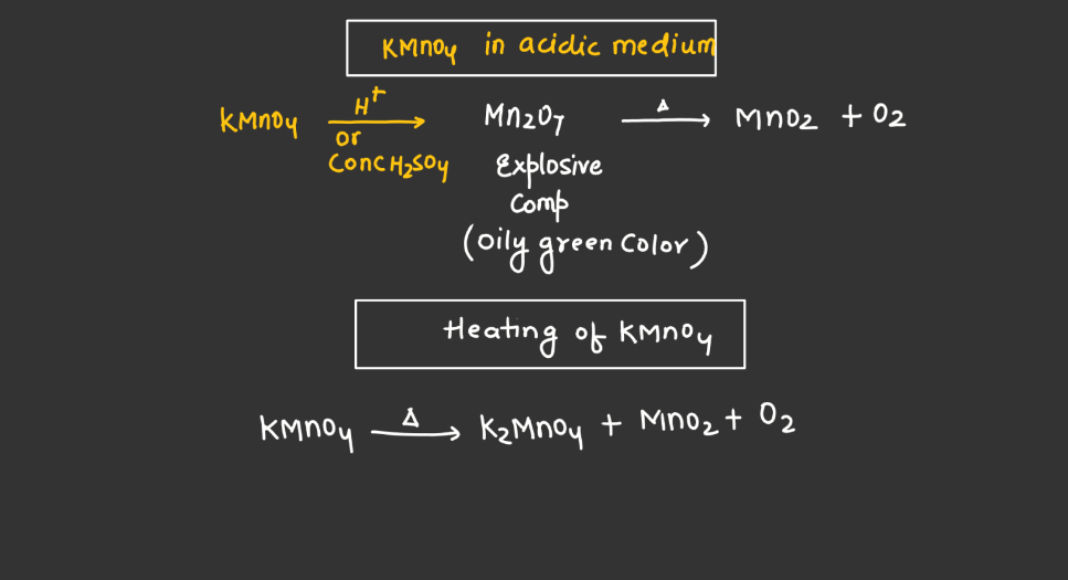 KMnO4 and K2Cr2O7 - Preparation, Physical and Chemical Properties_7.1