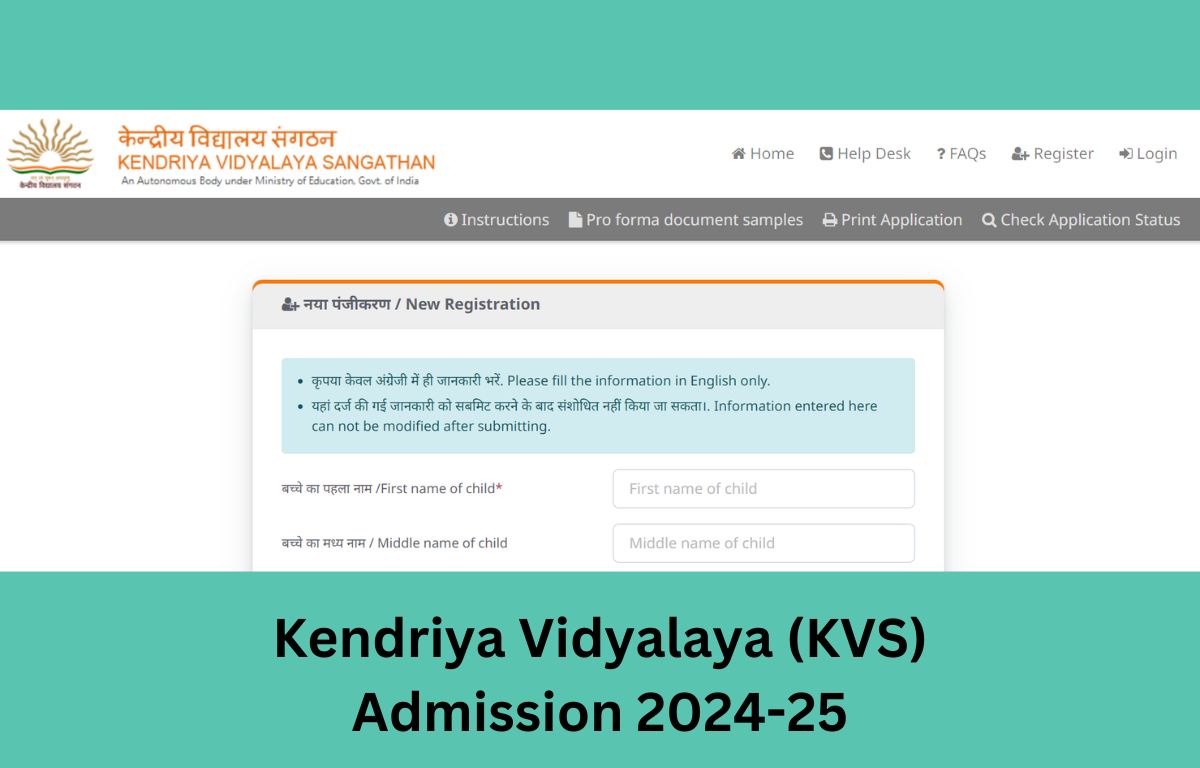 Kendriya Vidyalaya (KVS) Admission 2024-25
