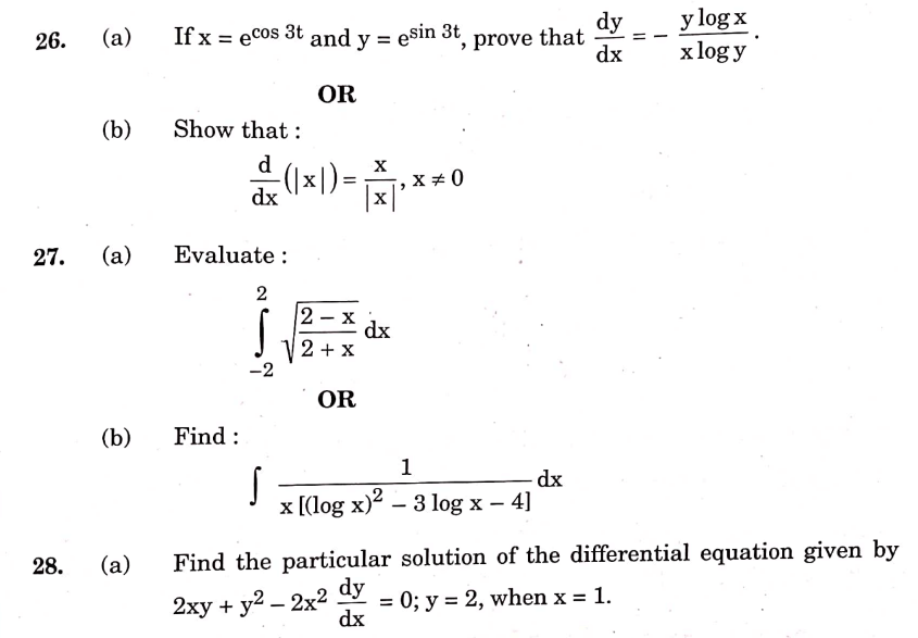 CBSE Class 12 Maths Answer Key 2024, Question Paper Analysis All SETs 1,2,3,4_12.1