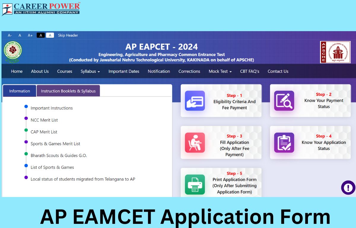 AP EAMCET Application Form 2025 Out, Registration, Last Date