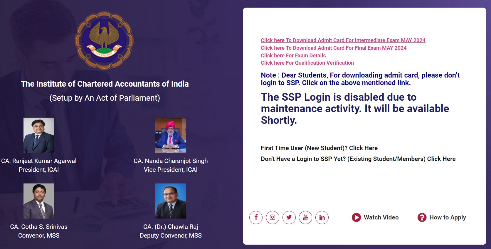 ICAI CA Admit Card 2024 Out at eservices.icai.org for Inter, Final May Exams_5.1