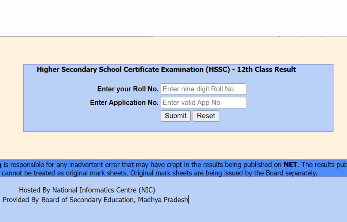 MP Board 12th Result 2024
