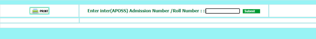 APOSS Inter Admission (Step 2)