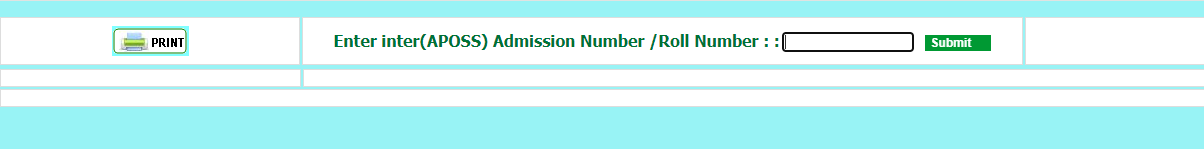 APOSS Inter Admission (Step 2)