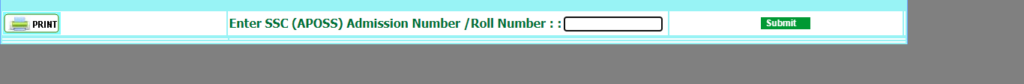 APOSS SSC Admission (Step 2)