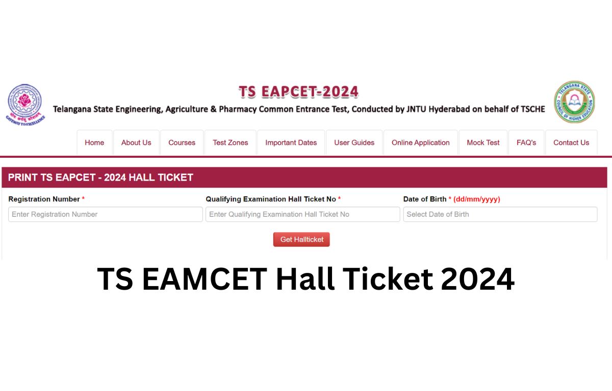 TS EAMCET Hall Ticket 2024