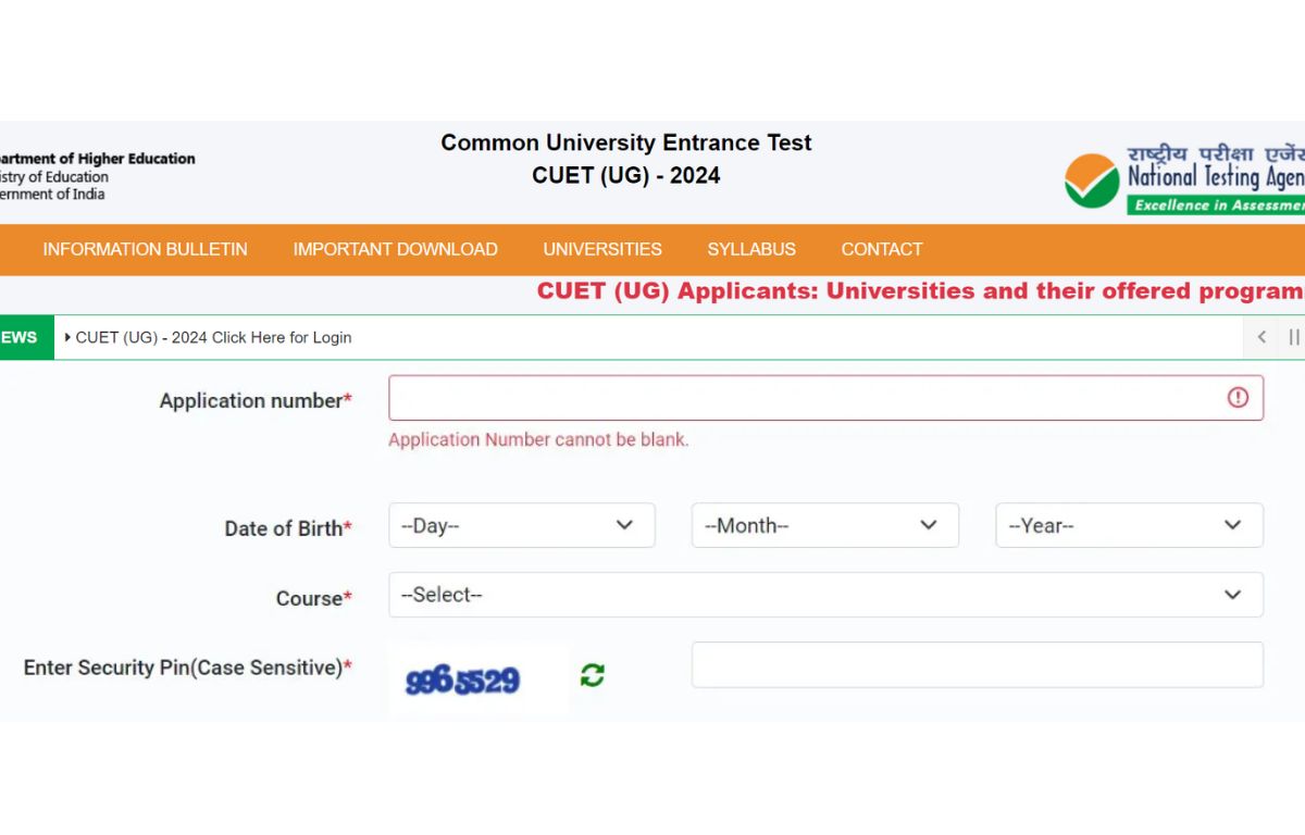 CUET City Intimation Slip 2024