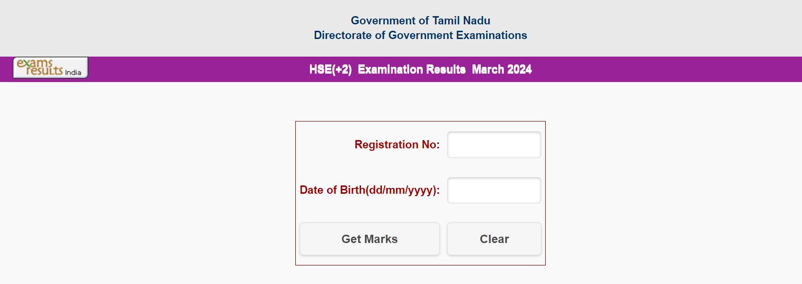 TN +2 Result 2024