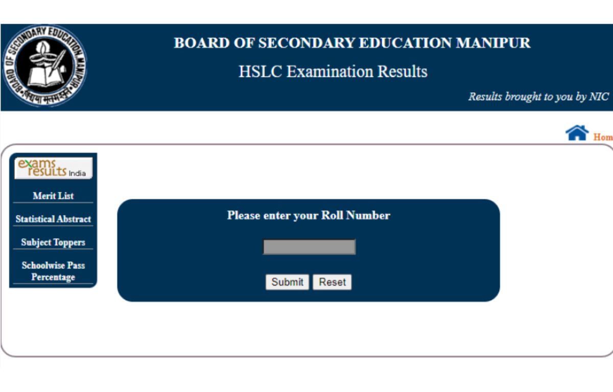 Manipur HSLC Result 2024