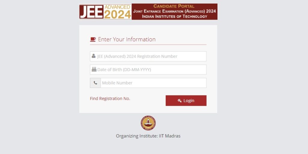 JEE Advanced Response Sheet 2024