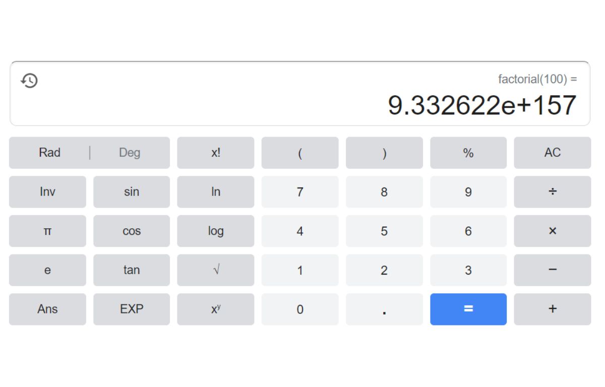What is Factorial of 100