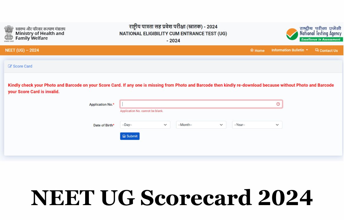 NEET Scorecard 2024