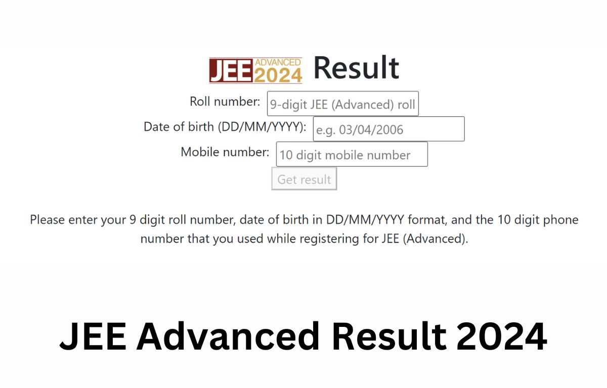 JEE Advanced Result 2024