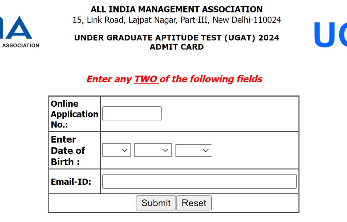 AIMA UGAT Admit Card 2024