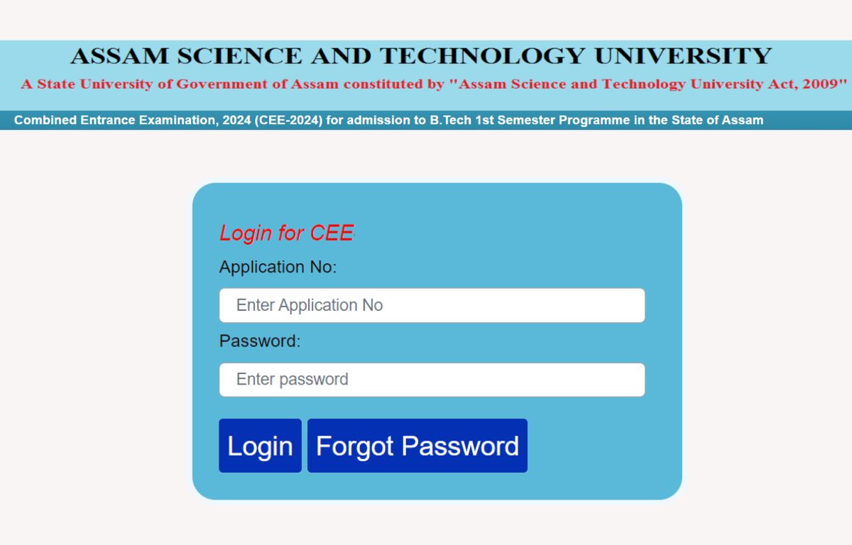 Assam CEE Result 2024