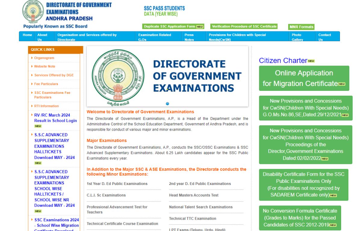 Ap ssc supplementary result 2024 out class 10th supply result link active