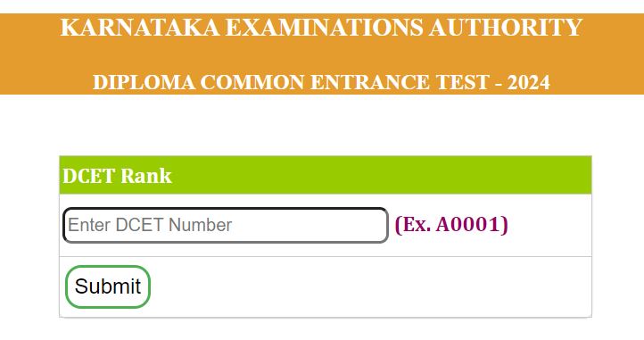 Karnataka DCET Results 2024