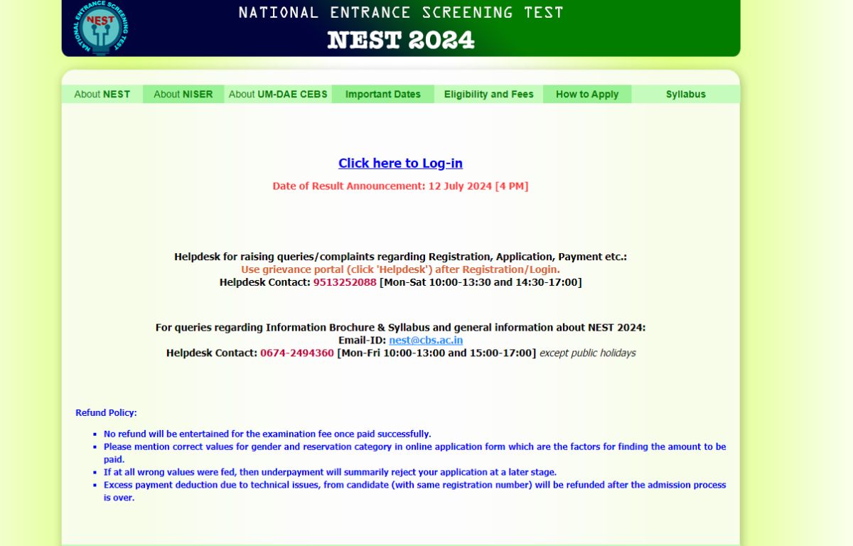NEST Result 2024