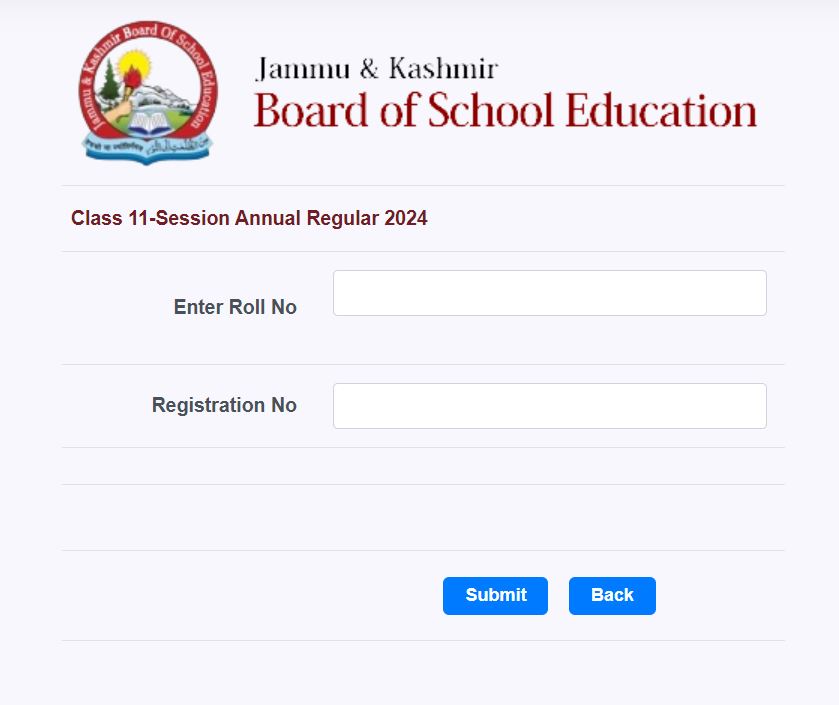 JKBOSE 11th Result 2024 Out, Check Class 11th Result by Roll Number, Name Wise