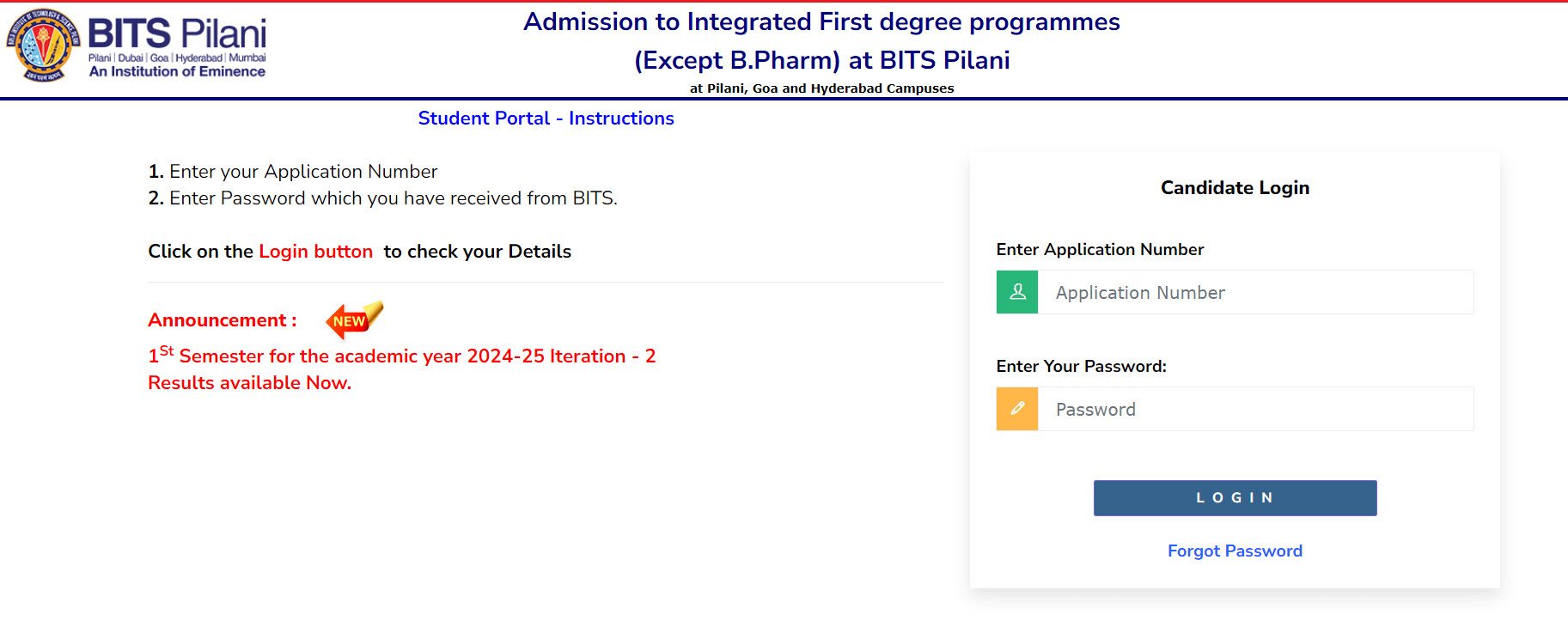 BITSAT Iteration 2 Result 2024 Out at bitsadmission.com, Check Seat Allotment Result_3.1